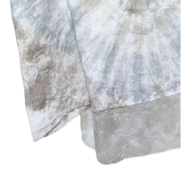 VALENTINA NALDI Tuscany Tie Dye Linen Top S - Picture 3 of 8